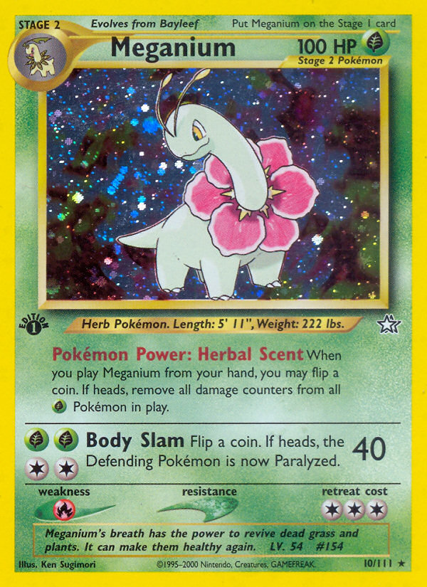 Meganium 10/111 — Neo Genesis Pokémon card