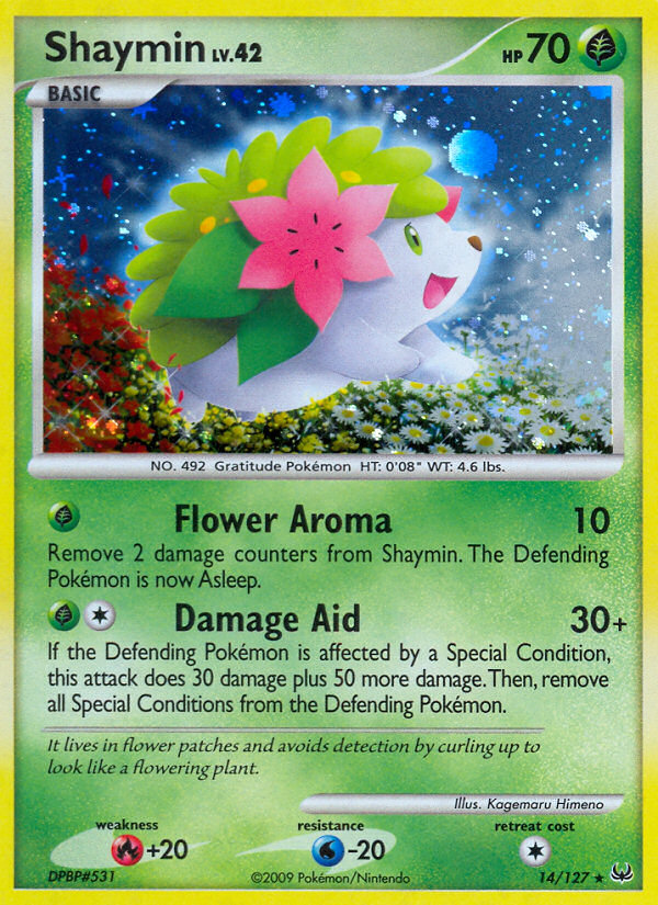 Shaymin 14/127 — Platinum Pokémon card