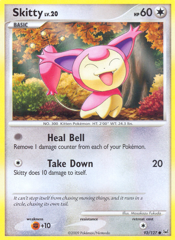 Skitty 93/127 — Platinum Pokémon card
