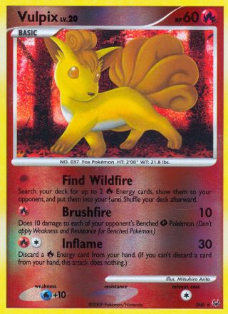 Vulpix SH6/127 — Platinum Pokémon card