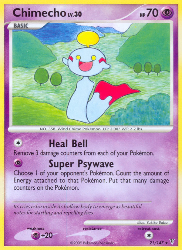 Chimecho 21/147 — Supreme Victors Pokémon card