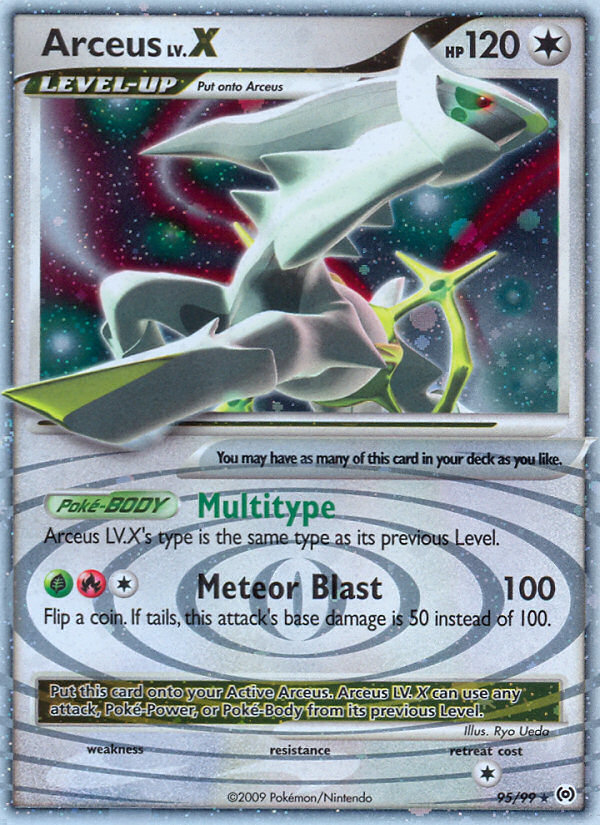 Arceus LV.X 95/99 — Arceus Pokémon card