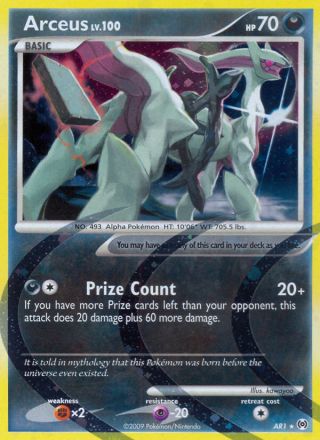 Arceus AR1/99 — Arceus Pokémon card