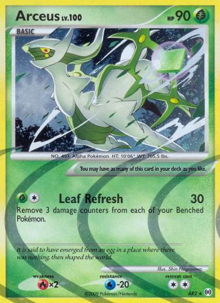 Arceus AR2/99 — Arceus Pokémon card
