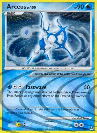 Arceus AR4/99 — Arceus Pokémon card