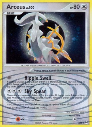 Arceus AR5/99 — Arceus Pokémon card