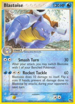 Blastoise 1/17 — POP Series 3 Pokémon card