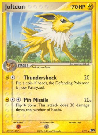 Jolteon 3/17 — POP Series 3 Pokémon card