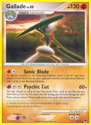 Gallade 2/17 — POP Series 7 Pokémon card