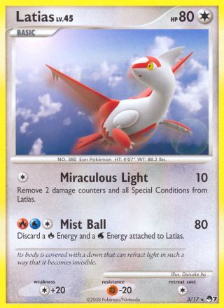 Latias 3/17 — POP Series 7 Pokémon card