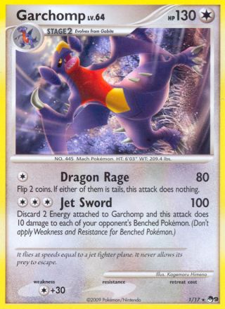 Garchomp 1/17 — POP Series 9 Pokémon card