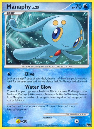Manaphy 2/17 — POP Series 9 Pokémon card