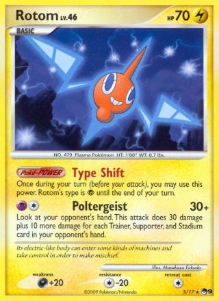 Rotom 5/17 — POP Series 9 Pokémon card