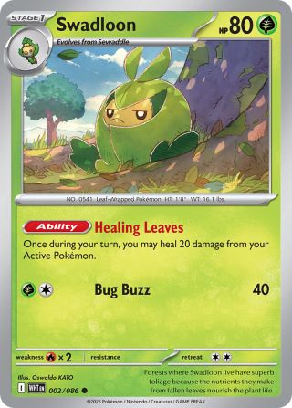 Swadloon 2/86 — White Flare Pokémon card