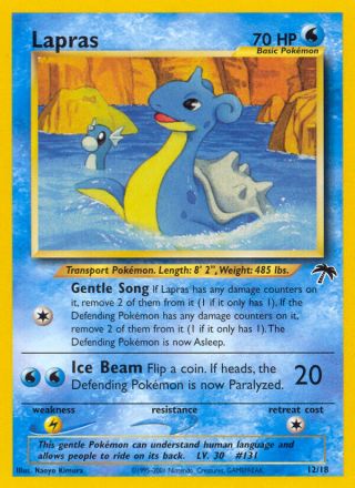 Lapras 12/18 — Southern Islands Pokémon card