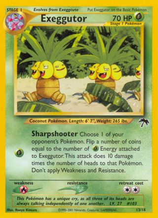 Exeggutor 13/18 — Southern Islands Pokémon card