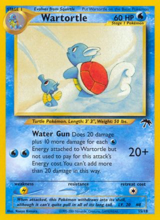Wartortle 15/18 — Southern Islands Pokémon card