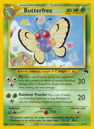 Butterfree 9/18 — Southern Islands Pokémon card