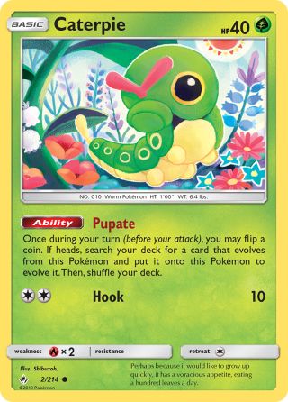 Caterpie 2/214 — Unbroken Bonds Pokémon card