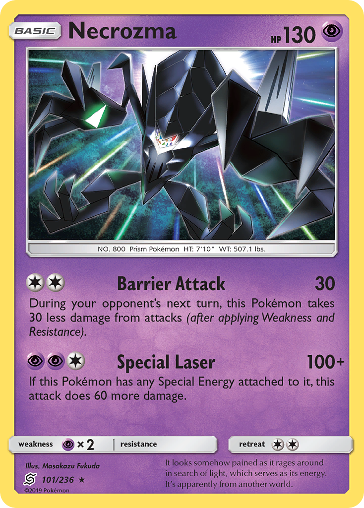 Necrozma 101/236 — Unified Minds Pokémon card
