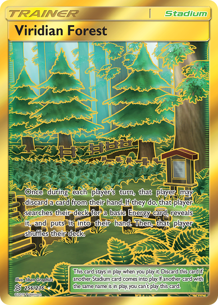 Viridian Forest 256/236 — Unified Minds Pokémon card
