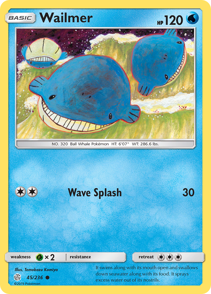 Wailmer 45/236 — Cosmic Eclipse Pokémon card