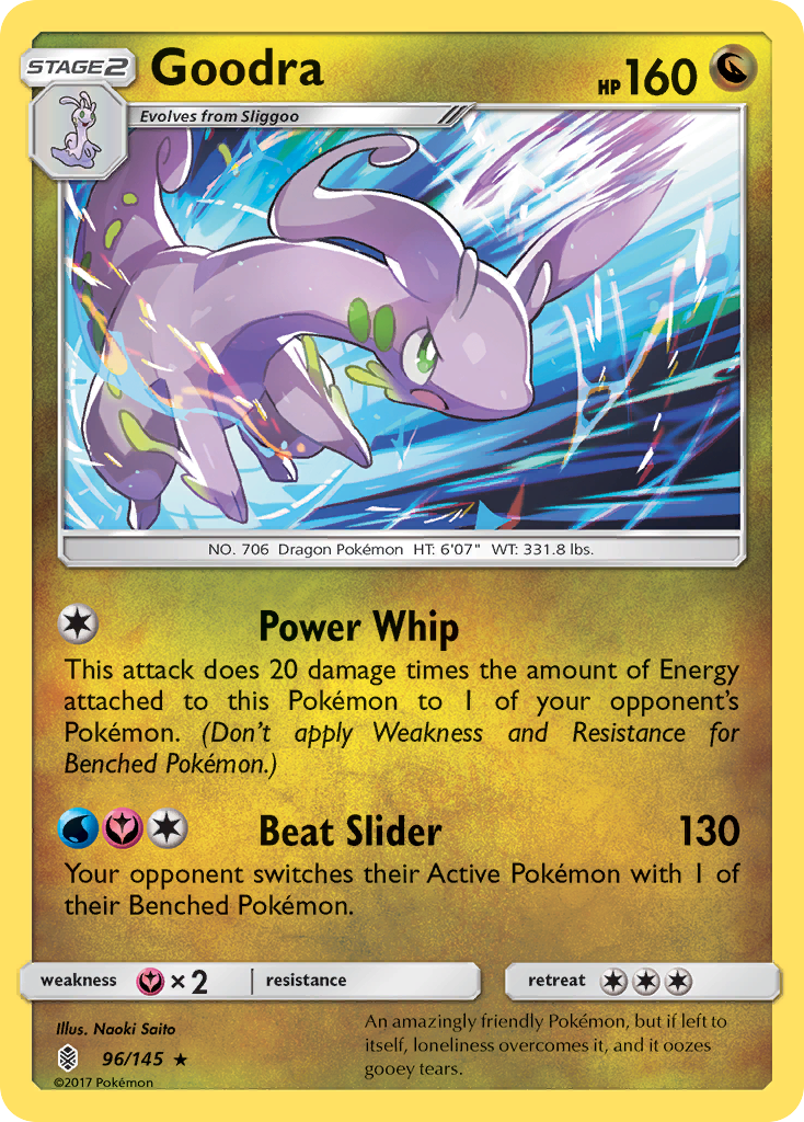 Goodra 96/145 — Guardians Rising Pokémon card
