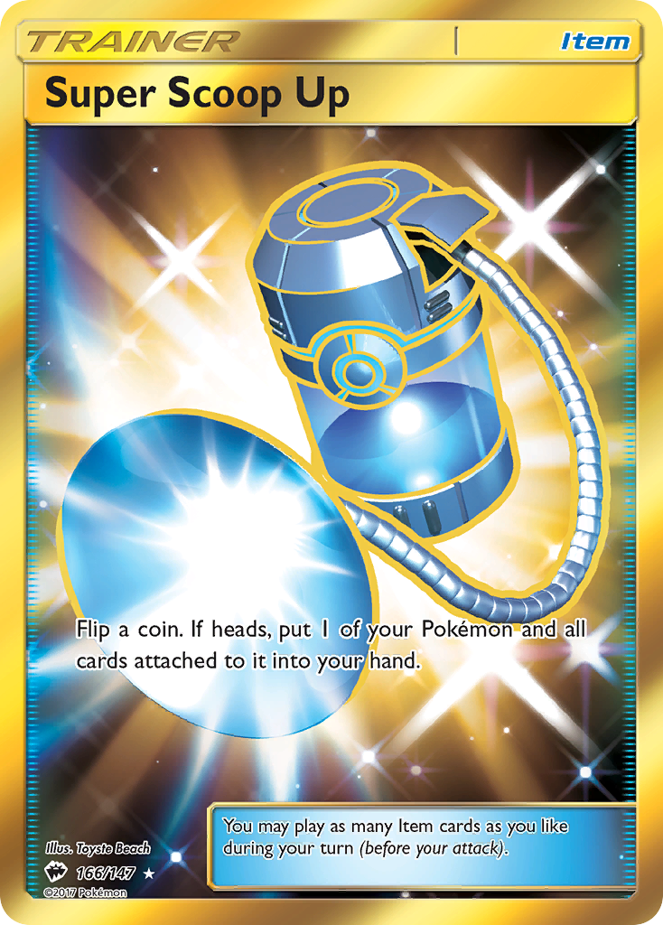 Super Scoop Up 166/147 — Burning Shadows Pokémon card