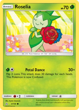 Roselia 4/156 — Ultra Prism Pokémon card