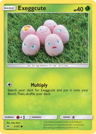 Exeggcute 1/131 — Forbidden Light Pokémon card