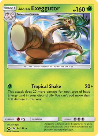 Alolan Exeggutor 2a/131 — Forbidden Light Pokémon card