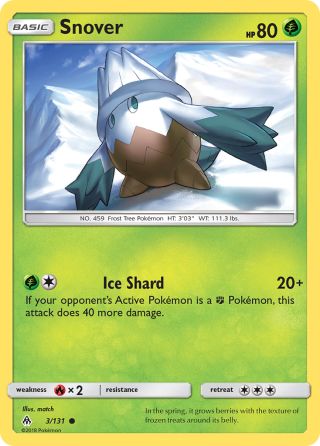 Snover 3/131 — Forbidden Light Pokémon card