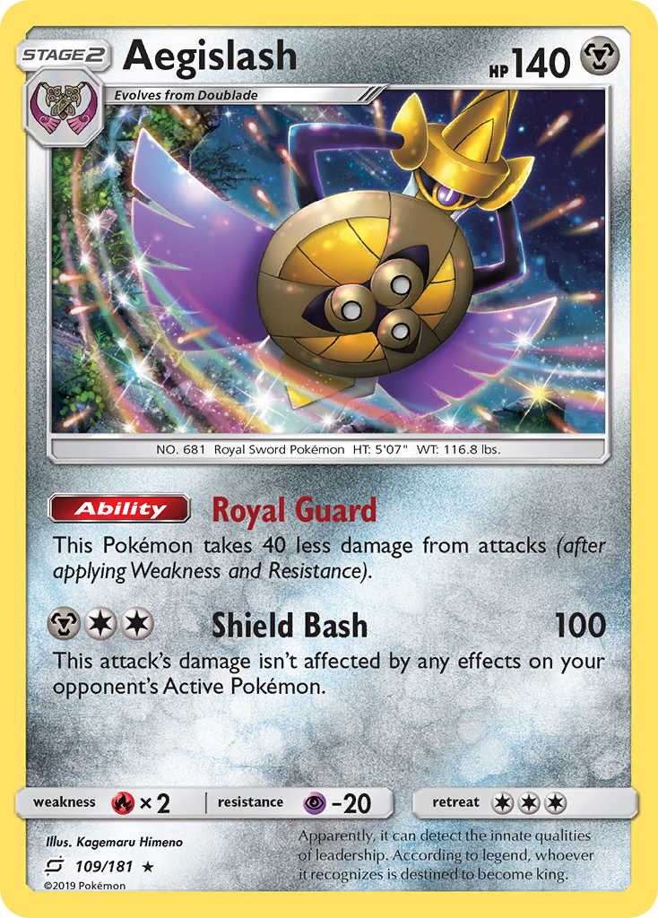 Aegislash 109/181 — Team Up Pokémon card