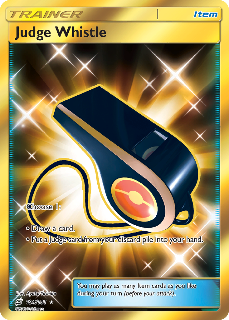 Judge Whistle 194/181 — Team Up Pokémon card