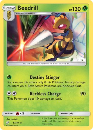 Beedrill 5/181 — Team Up Pokémon card