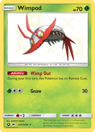 Wimpod SV4/94 — Hidden Fates Shiny Vault Pokémon card