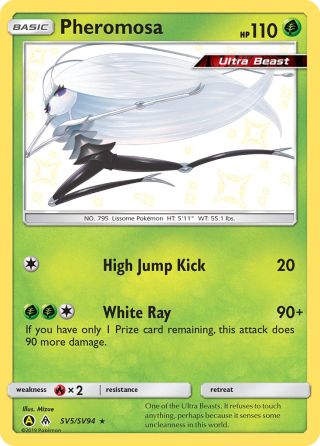 Pheromosa SV5/94 — Hidden Fates Shiny Vault Pokémon card