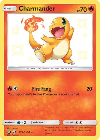 Charmander SV6/94 — Hidden Fates Shiny Vault Pokémon card