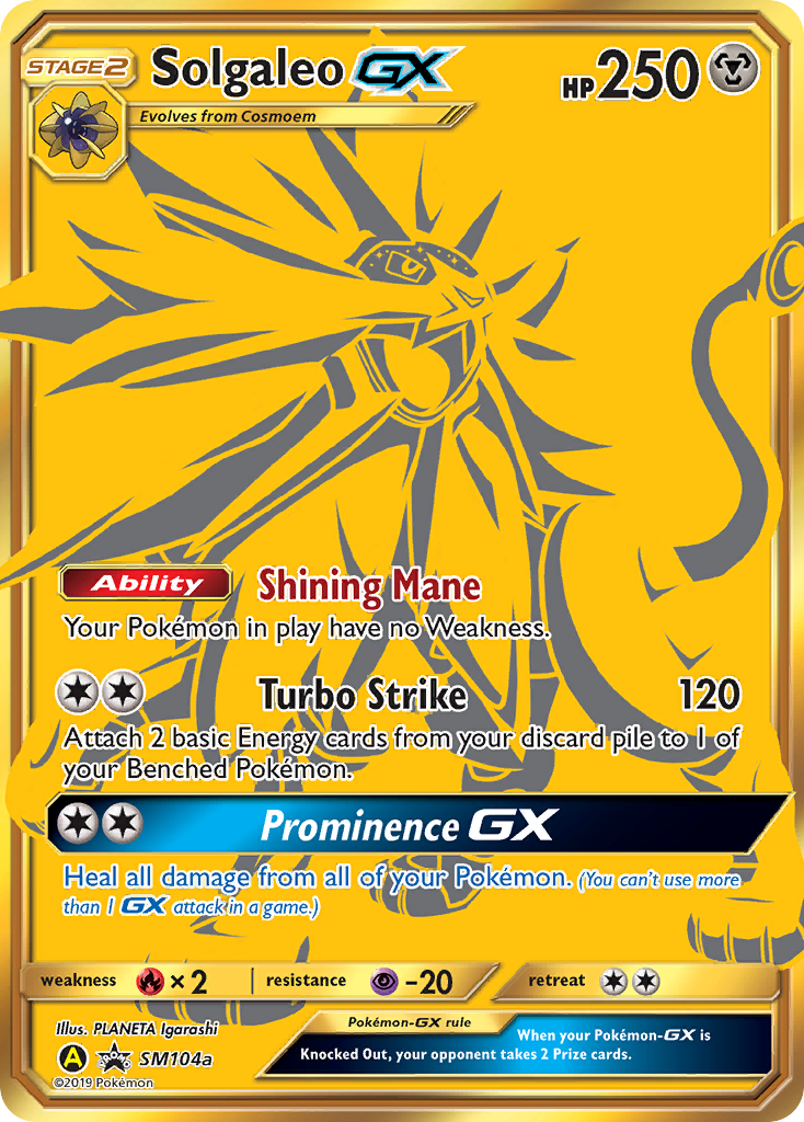 Solgaleo-GX SM104a/248 — SM Black Star Promos Pokémon card