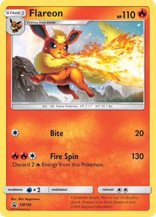 Flareon SM186/248 — SM Black Star Promos Pokémon card