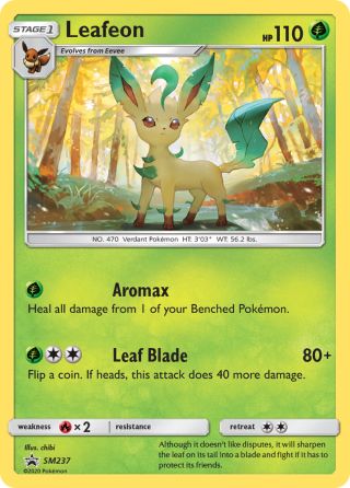 Leafeon SM237/248 — SM Black Star Promos Pokémon card
