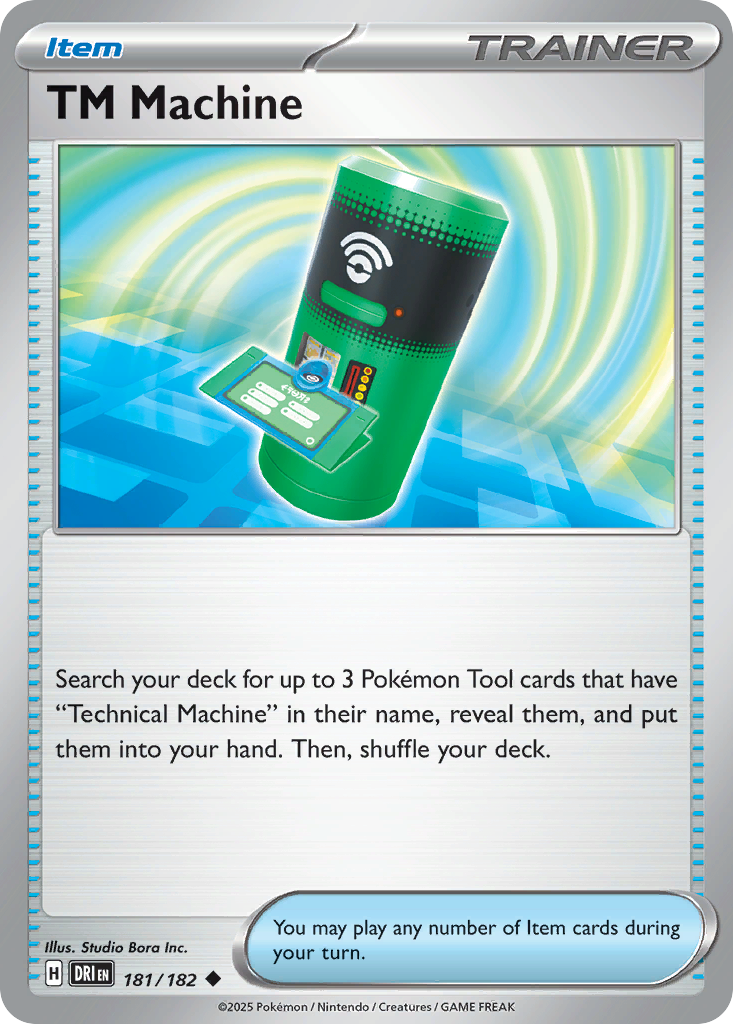 TM Machine 181/182 — Destined Rivals Pokémon card