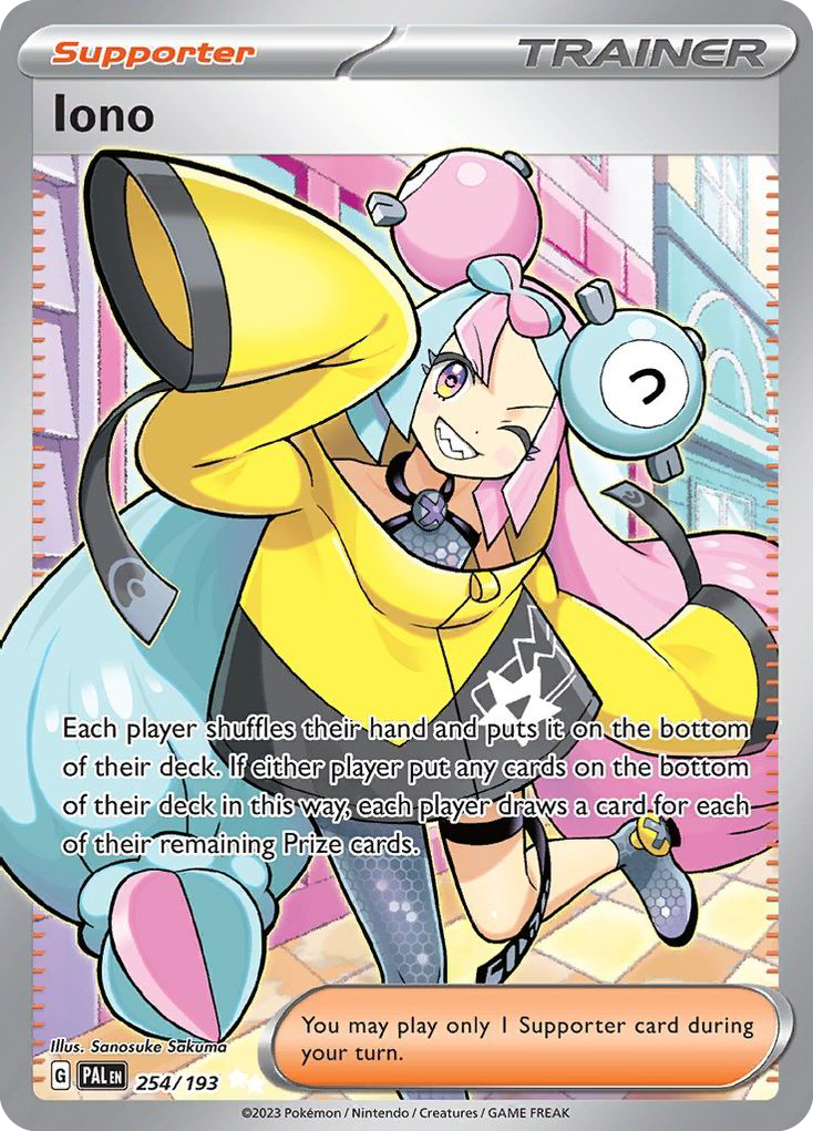 Iono 254/193 — Paldea Evolved Pokémon card