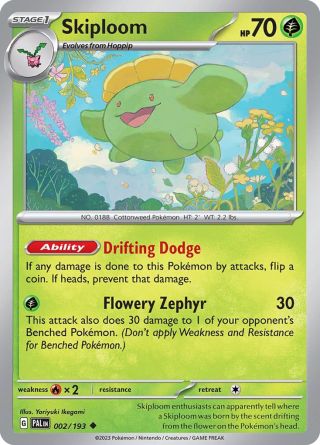 Skiploom 2/193 — Paldea Evolved Pokémon card