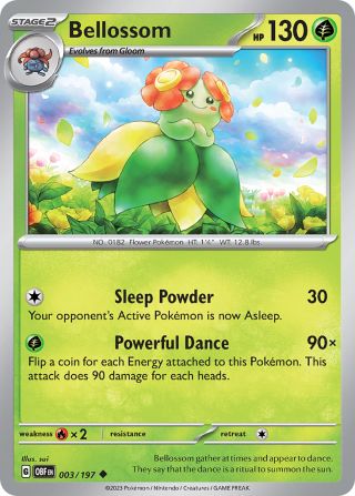 Bellossom 3/197 — Obsidian Flames Pokémon card
