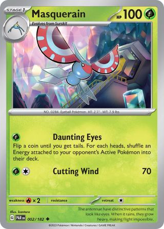 Masquerain 2/182 — Paradox Rift Pokémon card