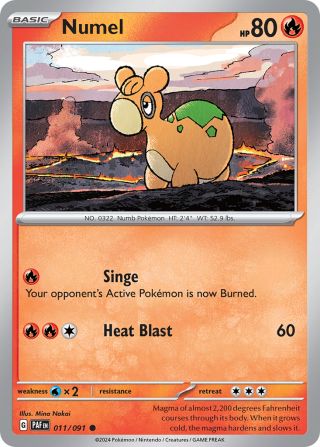 Numel 11/91 — Paldean Fates Pokémon card