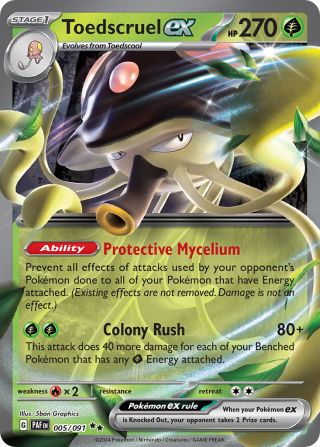 Toedscruel ex 5/91 — Paldean Fates Pokémon card