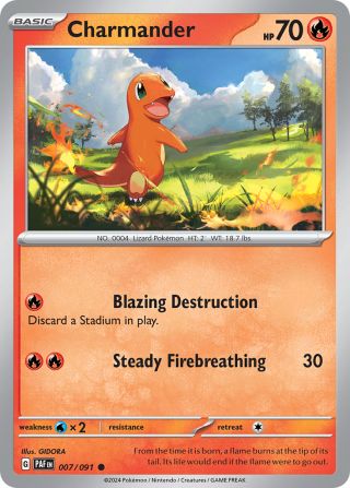 Charmander 7/91 — Paldean Fates Pokémon card