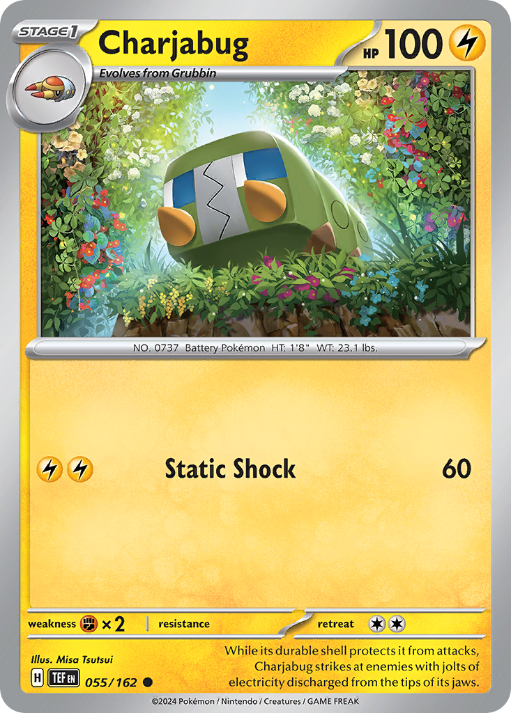 Charjabug 55/162 — Temporal Forces Pokémon card